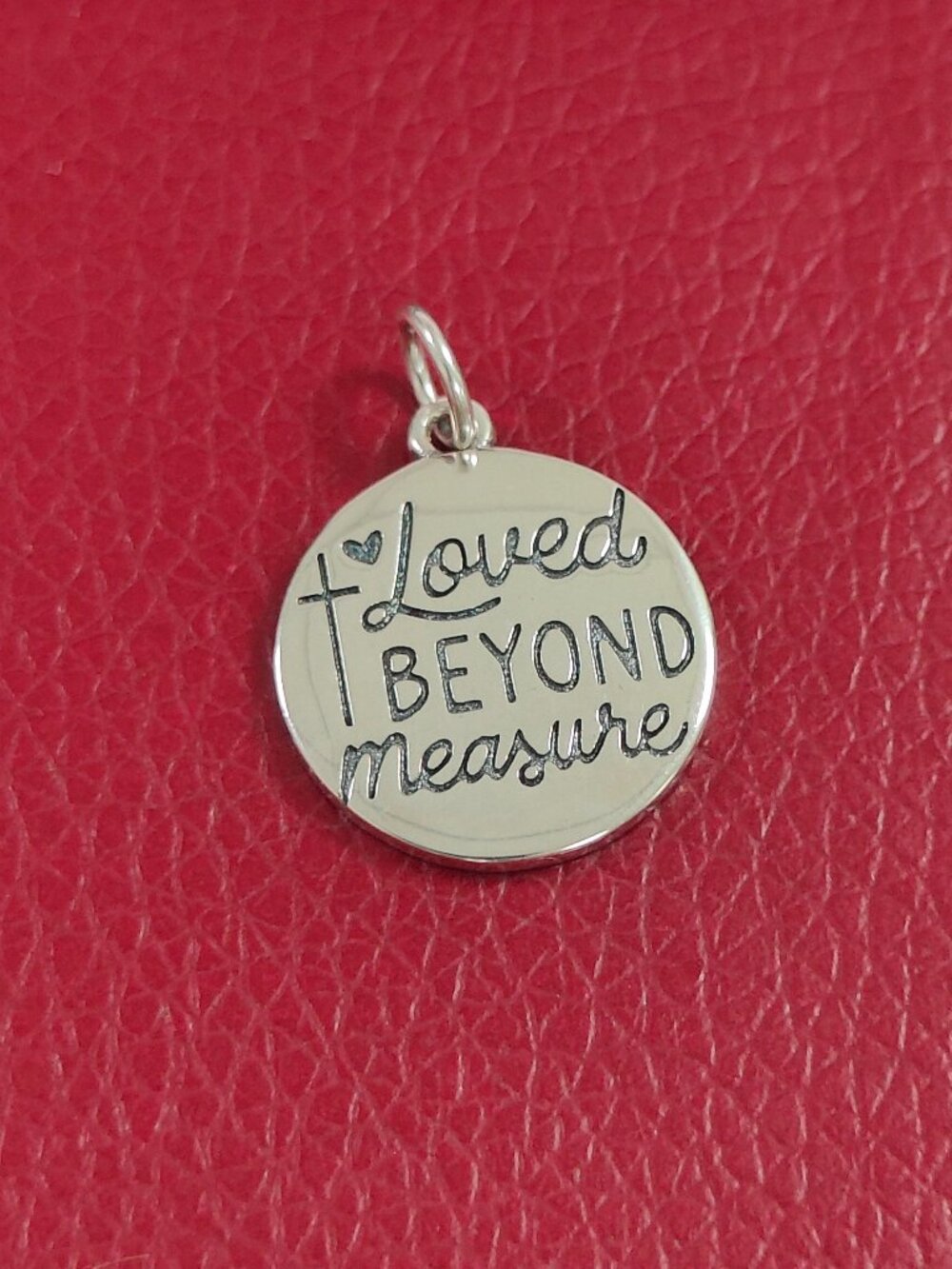 James Avery Loved Beyond Measure Charm Sterling Silver Pendant with box